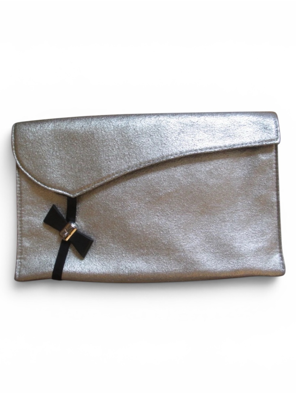 THIERRY MUGLER, woman metallic silver clutch